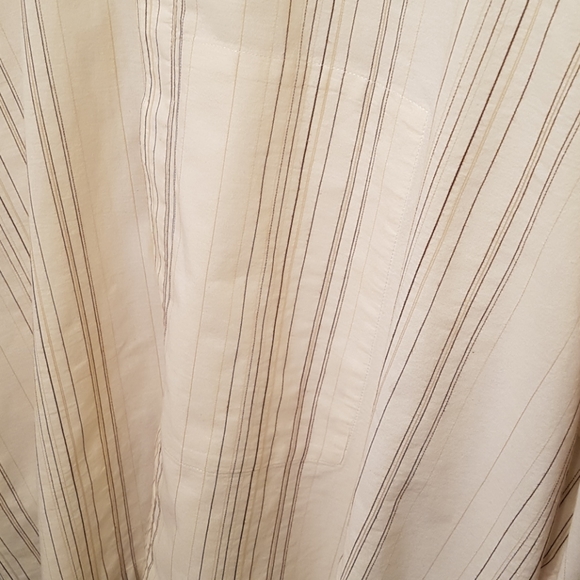 Cream striped eskandar cotton blouse - Picture 5 of 5